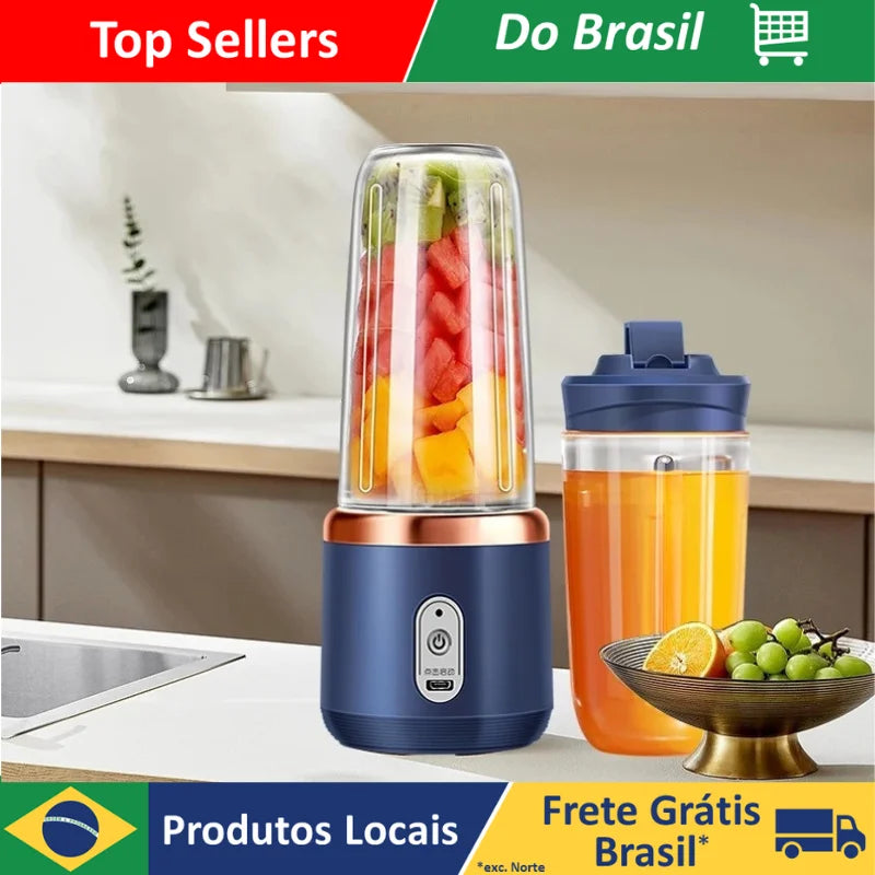 Mini Liquidificador Portátil 6 Lâminas - Prático e fácil de usar