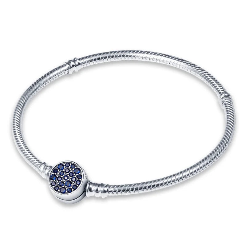 Pulseira de Prata 925  Para Berloques