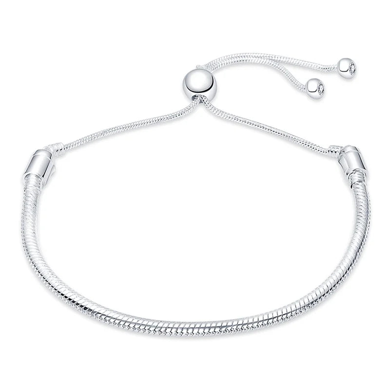 Pulseira de Prata 925  Para Berloques