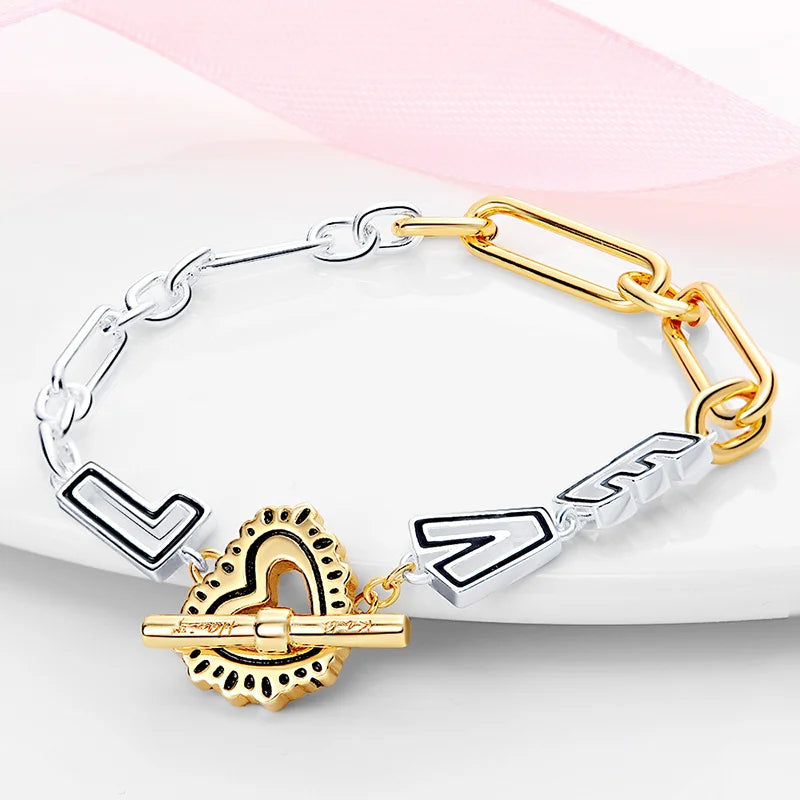 Pulseira de Prata 925  Para Berloques