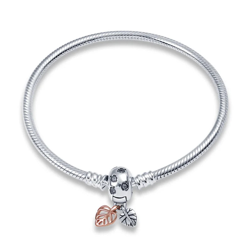 Pulseira de Prata 925  Para Berloques