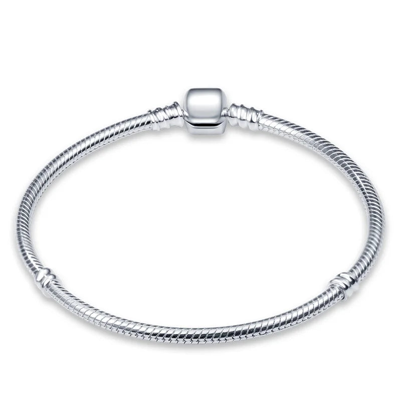 Pulseira de Prata 925  Para Berloques